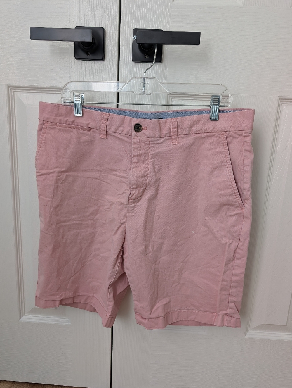Tommy Hilfiger Pink Flat Front Cotton Chino Shorts